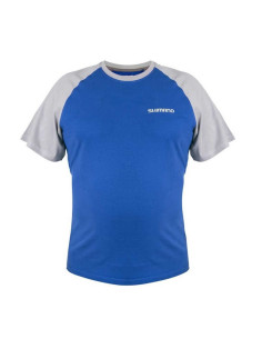 T-Shirt Shimano Short Sleeve Cor:Blue Tam. XL